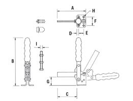 Flanged Base Solid Arm